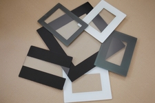 Frame coated samples